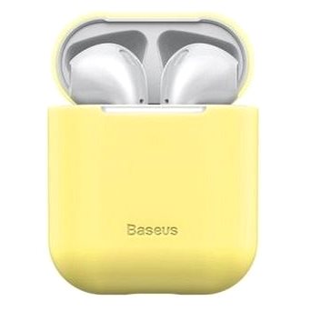 Obrázok Baseus Ultrathin Series Silica gumené púzdro pre Airpods 1/2, žlté (WIAPPOD-BZ0Y)