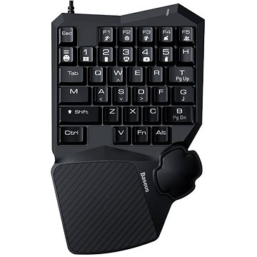 Obrázok Baseus GAMO One-Handed Gaming Keyboard Black (GMGK01-01)