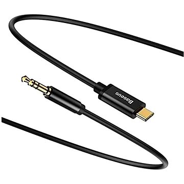 Obrázok Baseus USB-C to Jack 3,5 mm Audio Cable 1,2 m Black (CAM01-01)