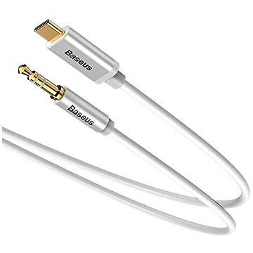 Obrázok Baseus USB-C to Jack 3,5 mm Audio Cable 1,2 m White (CAM01-02)