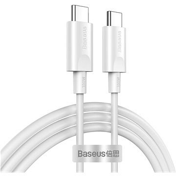 Obrázok Baseus Premium USB-C/USB-C kábel 100 W (20 V/5 A) 1,5 m biely (CATSW-D02)