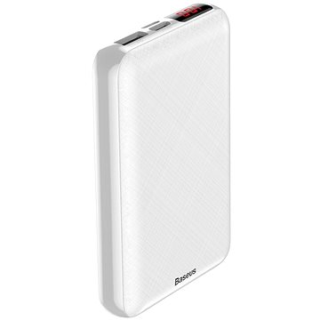 Obrázok Baseus Mini S power bank 10000 mAh USB / USB-C + Lightning, biely (PPALL-XF02)