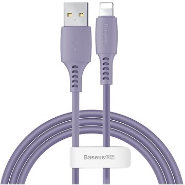 Obrázok Baseus Colourful Lightning Cable 2.4 A 1.2 m Purple (CALDC-05)