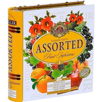 Obrázok BASILUR Fruit Infusions Book Summer Fiesta plech 32x1,8g (4436)