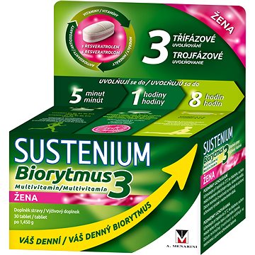 Obrázok SUSTENIUM Biorytmus 3 multivitamín ŽENA