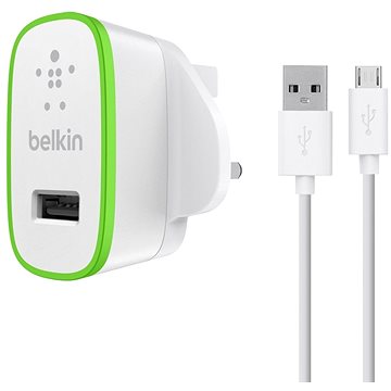 Obrázok Belkin AC Adapter 2,4 A white Univ. + 1,2 m USB 2.0 A/B Cable, F8M886VF04-WHT