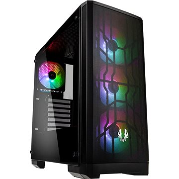 Obrázok Púzdro midi tower Bitfenix Nova Mesh TG A-RGB, čierna