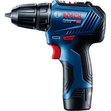 Obrázok Aku vrtací šroubovák Bosch GSR 12V-30 Professional, 2x2.0Ah, taška, 06019G9001