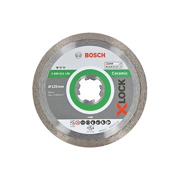 Obrázok Diamantový řezný kotouč Standard for Ceramic systému X-LOCK, 125×22,23×1,6×7 mm, BOSCH