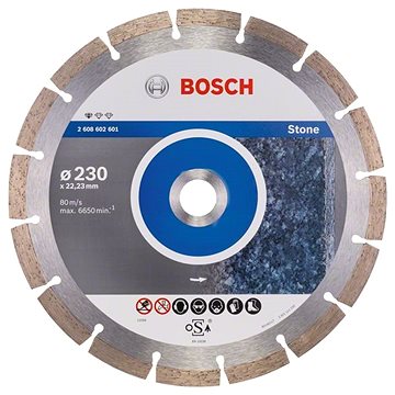 Obrázok BOSCH diamantový kotúč 230 mm Professional for Stone - 2608602601