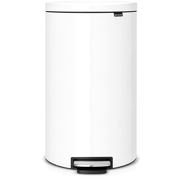 Obrázok Brabantia Flatback pedálový + Silent 30l, biela (485206)