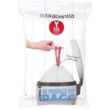 Obrázok Brabantia PerfectFit 20L (Y) - 40ks (116865)