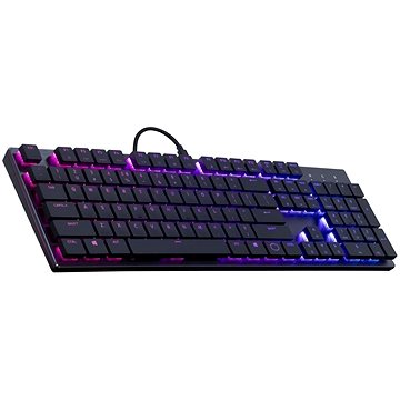 Obrázok Cooler Master SK650, herní klávesnice, RED Switch, RGB LED, US layout, černá