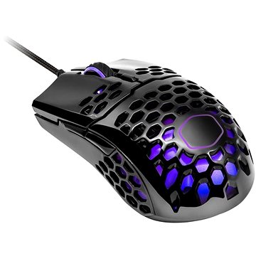 Obrázok Cooler Master LightMouse MM711, herní myš, optická, 16000 DPI, RGB, lesklá černá