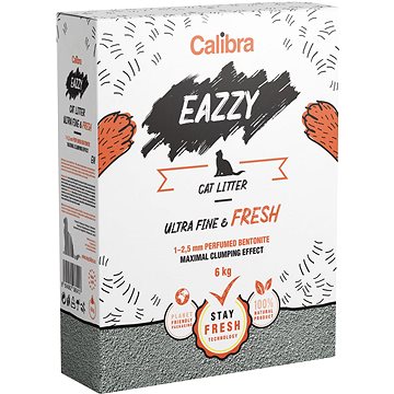 Obrázok Calibra EAZZY Cat podestýlka Ultra Fine & Fresh 6kg