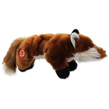 Obrázok DOG FANTASY hračka plush pískacia líška čierne labky 45 cm (8595091792016)