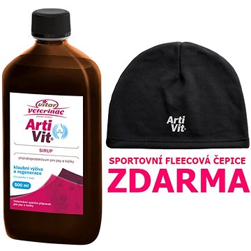 Obrázok VITAR Veterinae ArtiVit Sirup 500ml+čepice fleece + čepice zadarmo