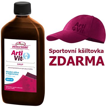 Obrázok VITAR Veterinae ArtiVit Sirup 500ml+kšiltovka