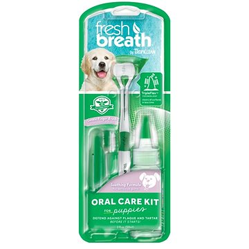 Obrázok Tropiclean Fresh Breath set na čištění zubů pro štěňata