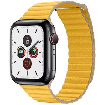 Obrázok COTEetCI kožený magnetický řemínek Loop Band pro Apple Watch 42 / 44mm žlutý WH5206-ML