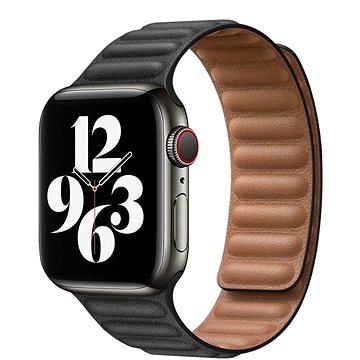 Obrázok COTEetCI Double Suction kožený pásek pro Apple Watch 42 / 44mm černá (WH5293-BK)