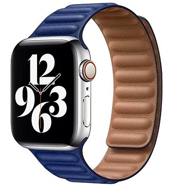 Obrázok COTEetCI Double Suction kožený pásek pro Apple Watch 38 / 40mm tmavě modrá (WH5292-DB)