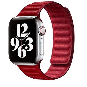 Obrázok COTEetCI Double Suction kožený remienok pre Apple Watch 38/40 mm červený (WH5292-RD)