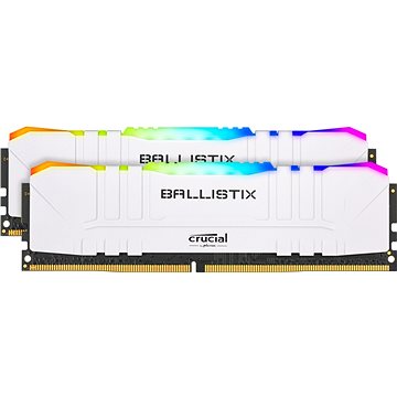 Obrázok 64GB DDR4 3200MHz Crucial Ballistix CL16 2x32GB White RGB BL2K32G32C16U4WL