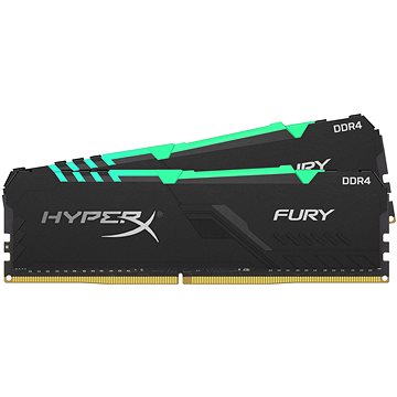 Obrázok HyperX 16 GB KIT DDR4 3 733 MHz CL19 FURY RGB series (HX437C19FB3AK2/16)