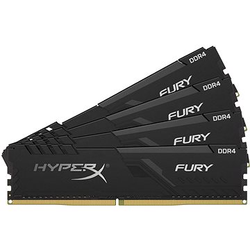 Obrázok HyperX 32GB KIT DDR4 3600 MHz CL17 FURY Black series (HX436C17FB3K4/32)