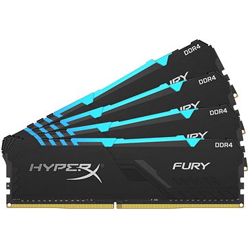 Obrázok HyperX 32GB KIT DDR4 3600 MHz CL17 FURY RGB series (HX436C17FB3AK4/32)