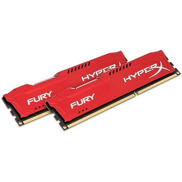 Obrázok Kingston 16GB KIT DDR3 1866MHz CL10 HyperX Fury Red Series