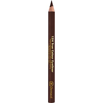 Obrázok DERMACOL 12H True Colour Eyeliner Očná linka 6 Dark Brown 0,28g