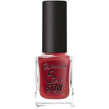 Obrázok DERMACOL 5 Day Stay Longlasting Nail Polish Lak na nechty 22 Hot Kiss 11ml