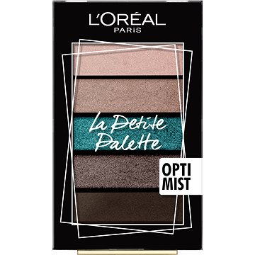 Obrázok L’Oréal Paris Le Petite Palette paleta očných tieňov odtieň Optimist 5 x 0,8 g