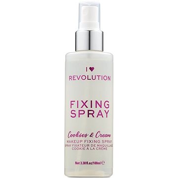 Obrázok I Heart Revolution Fixing Spray fixačný sprej na make-up s vôňou Cookies & Cream 100 ml