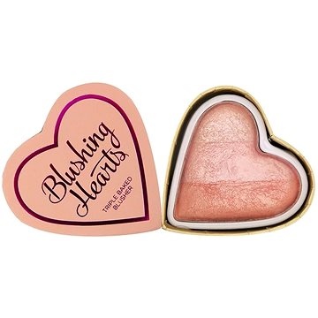 Obrázok Makeup Revolution I ♥ Makeup Blushing Hearts lícenka odtieň Peachy Pink Kisses 10 g