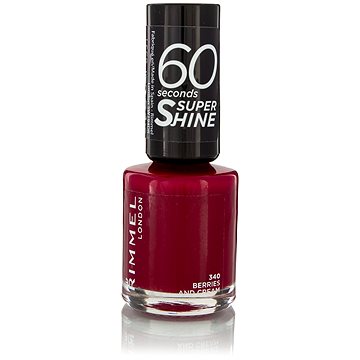 Obrázok Rimmel 60 Seconds Super Shine lak na nechty odtieň 340 Berries And Cream 8 ml