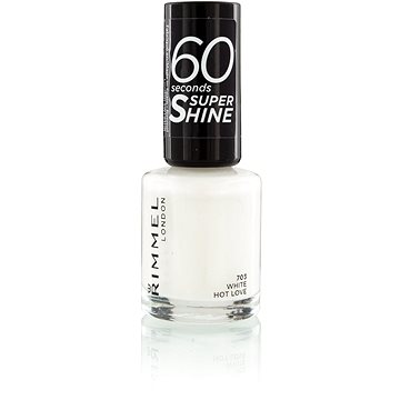 Obrázok Rimmel 60 Seconds Super Shine lak na nechty odtieň 703 White Hot Love 8 ml