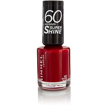 Obrázok Rimmel London 60 Seconds Super Shine Lak na nechty 8ml 320 Rapid Ruby