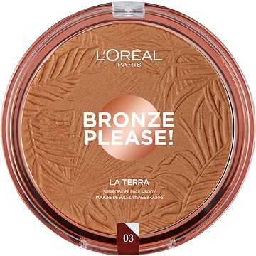 Obrázok L’Oréal Paris Wake Up & Glow La Terra Bronze Please! bronzer a kontúrovací púder odtieň 03 Amalfi Medio 18 g