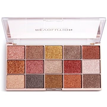 Obrázok Makeup Revolution Foil Frenzy paleta metalických očných tieňov odtieň Fusion 15 x 1,1 g