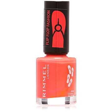 Obrázok Rimmel 60 Seconds Flip Flop lak na nechty odtieň 406 Coral Blush 8 ml