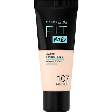 Obrázok Maybelline Fit Me! Matte+Poreless zmatňujúci make-up pre normálnu až mastnú pleť odtieň 107 Rose Beige 30 ml