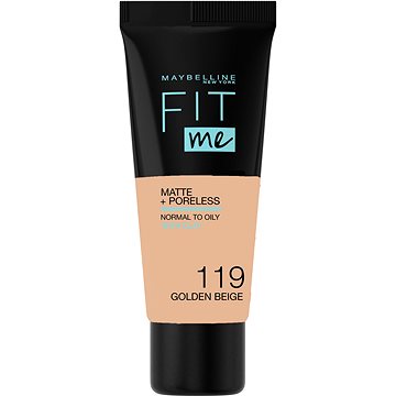 Obrázok Maybelline Fit Me! Matte+Poreless zmatňujúci make-up pre normálnu až mastnú pleť odtieň 109 Golden Beige 30 ml