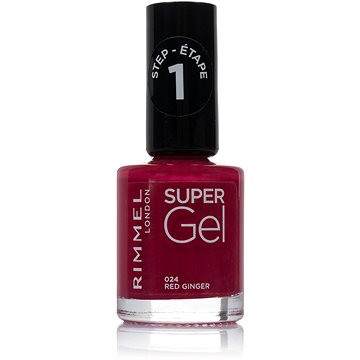 Obrázok Rimmel Super Gel By Kate gélový lak na nechty bez použitia UV/LED lampy odtieň 024 Red Ginger 12 ml