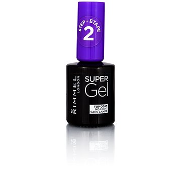 Obrázok Rimmel Super Gel Step 2 vrchný ochranný lak na nechty s leskom  12 ml