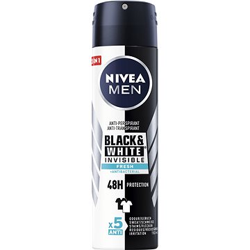 Obrázok NIVEA Men Invisible Black & White Antiperspirant Spray Deosprej 150ml