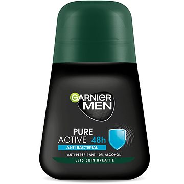 Obrázok GARNIER Men Antiperspirant Pure Active Antibacterial 50 ml (3600542017343)