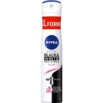 Obrázok NIVEA Invisible for Black & White Clear 200 ml (9005800282688)